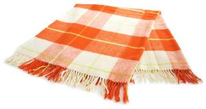 Vlněná deka ROMA oranžová 130x170 cm