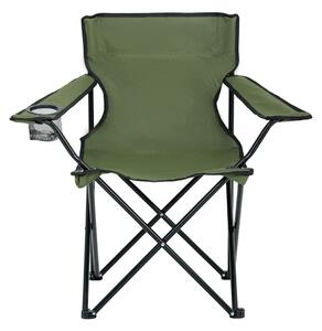 Ak furniture Sada 2 kempingových židlí ANTER zelená