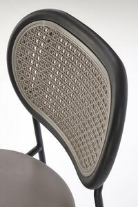 Židle Lander šedá/ syntetický ratan
