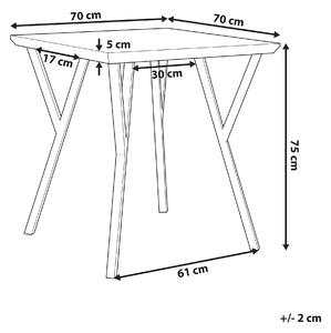 Jídelní stůl Bendigo (pro 4 osoby) (světlé dřevo). 1010208