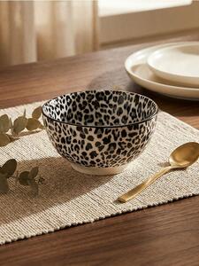 Sinsay - Keramické misky s leopardím vzorem 2 pack - černá