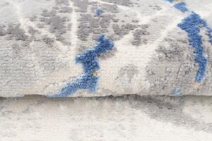Makro Abra Moderní kusový koberec PORTLAND R216B Mramor Abstraktní šedý modrý Rozměr: 80x150 cm