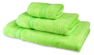 Sada bambusových ručníků a osušky, zelené