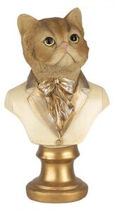 Dekorativní soška kočky v obleku – 10x7x17 cm