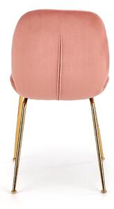 Židle Bremen růžová/zlatá