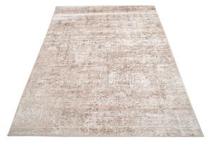 Makro Abra Moderní kusový koberec PORTLAND C981E bílý hnědý Rozměr: 80x150 cm