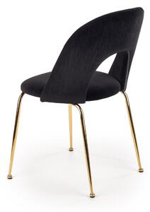 Židle Solin černá/zlatá