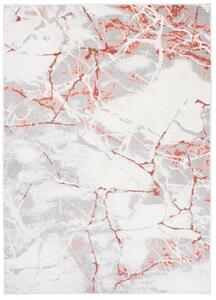 Makro Abra Moderní kusový koberec PORTLAND R216A Mramor Abstraktní šedý červený Rozměr: 120x170 cm