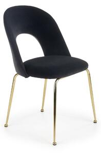 Židle Solin černá/zlatá