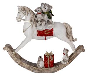 Dekorativní soška houpacího koně – 21x5x17 cm