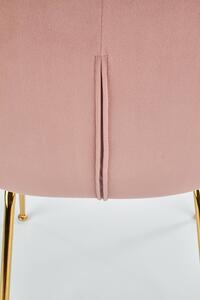 Židle Bremen růžová/zlatá