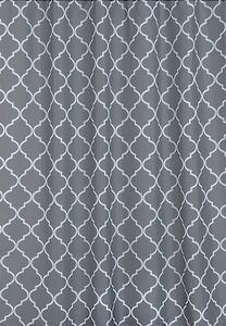 Erga Peva, sprchový závěs 180x200cm, polyester, šedá vzor Orient, ERG-06854