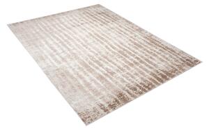 Makro Abra Moderní kusový koberec PORTLAND D156E Proužky hnědý bílý Rozměr: 140x200 cm