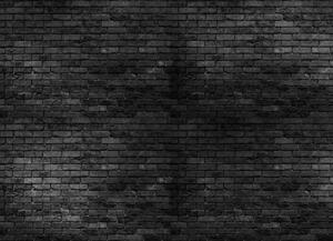 Malvis ® Tapeta Cihly černé Vel. (šířka x výška): 144 x 105 cm