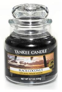 Aromatická svíčka, Yankee Candle Black Coconut, hoření až 30 hod