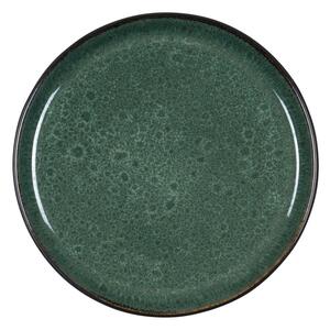 Tmavě zelený dezertní talíř z kameniny ø 21 cm – Bitz