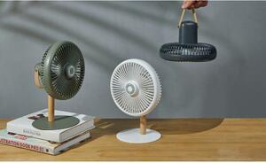 Krémová stolní lampa s ventilátorem na dálkové ovládání (výška 26 cm) Beyond – Gingko