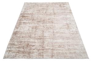 Makro Abra Moderní kusový koberec PORTLAND D177E Abstraktní hnědý bílý Rozměr: 140x200 cm