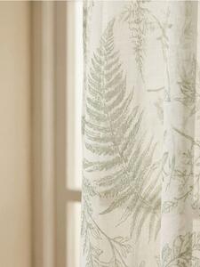 Sinsay - Poloprůhledná záclona s rostlinným motivem - zelená