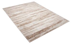 Makro Abra Moderní kusový koberec PORTLAND D158E Abstraktní hnědý bílý Rozměr: 60x300