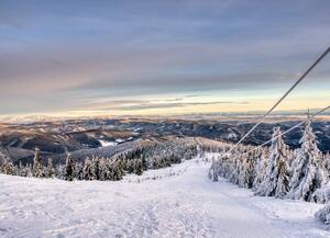 Malvis ® Tapeta Zimní panorama Vel. (šířka x výška): 144 x 105 cm