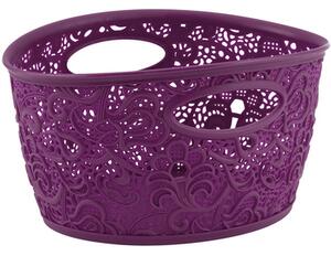Dekorativní plastový košík s úchyty Victoria Curver - fialová