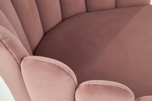 Prstová židle růžový samet