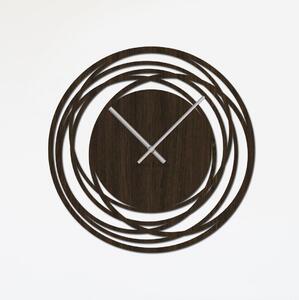 Nástěnné hodiny NET Zvolte barvu dekoru: Wenge | Velikost hodin: 35x35 | Barva ručiček: Stříbrné
