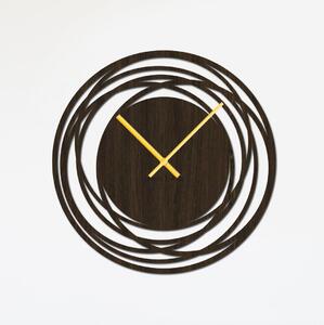 Nástěnné hodiny NET Zvolte barvu dekoru: Wenge | Velikost hodin: 35x35 | Barva ručiček: Zlaté
