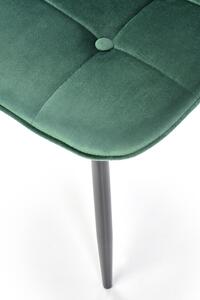 Židle Plein zelený samet
