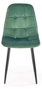 Židle Plein zelený samet