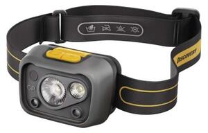 GP P8574 LED čelovka 375lm 3× AAA IPX5 šedo-žlutá