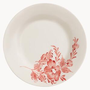 Ručně malovaný snídaňový talíř Whimsical Rose
