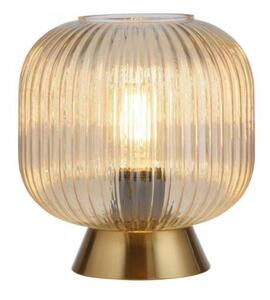 JUST LIGHT Kolekce Schöner Wohnen stolní lampa NAMI, jantar, E27, vhodné pro LED žárovky