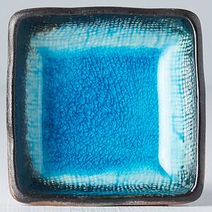Made in Japan (MIJ) Sky Blue Čtvercová Miska na omáčku 7x 7 cm, 50 ml