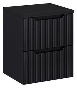 Koupelnová skříňka s deskou NOVA Black D50/2 | 50 cm