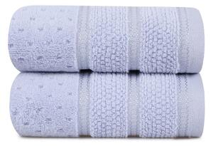 Sada 2 světle modrých bavlněných ručníků Hobby Arella, 50 x 90 cm
