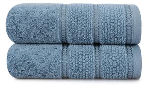 Sada 2 modrých bavlněných ručníků Hobby Arella, 50 x 90 cm