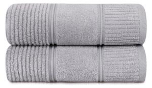 Sada 2 šedých bavlněných ručníků Hobby Daniela, 50 x 90 cm