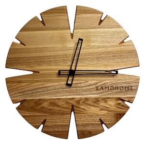 Kamohome Dřevěné nástěnné hodiny APUS Průměr hodin: 40 cm, Materiál: Jasan