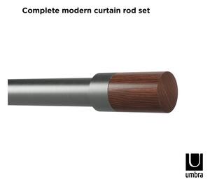Ocelová roztažitelná garnýž 91 - 183 cm Blok – Umbra