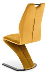 Židle Brigitte v hořčicové barvě