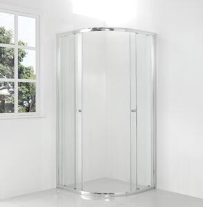 Hagser Andrea sprchový kout 90x90 cm půlkulatá chrom lesk/průhledné sklo HGR11000020