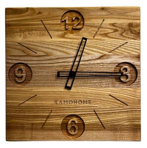 Kamohome Dřevěné nástěnné hodiny PYXIS Velikost: 36x36 cm, Materiál: Jasan
