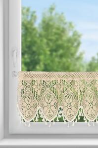 KRÁTKÁ ZÁCLONA NA PÁSCE MOLY 150X30 CM SVĚTLEBÉŽOVÁ