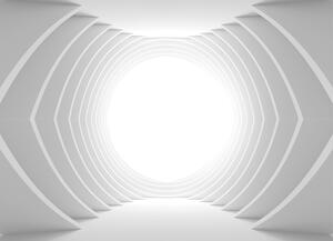 Malvis ® Tapeta 3D bílý tunel Vel. (šířka x výška): 144 x 105 cm