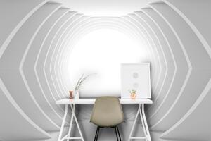 Malvis ® Tapeta 3D bílý tunel Vel. (šířka x výška): 288 x 200 cm
