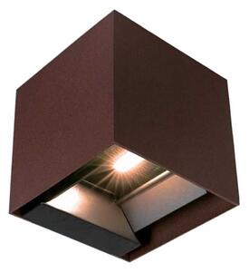 LED Solární nástěnné svítidlo se sen. LED/9W/3,7V 3000/4000/5000K IP65 hnědá