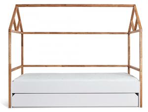 Drevko Dětská postel domeček Lotta se šuplíkem (2 barvy) - Bílá