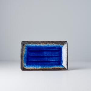 Made in Japan (MIJ) Cobalt Blue Obdélníkový Talíř 21,5 x 13,5 cm